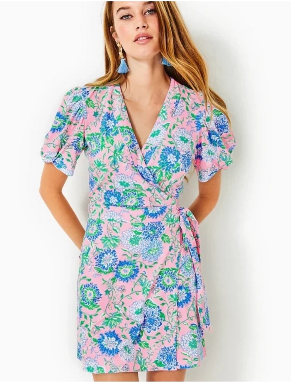 NWT Lilly Pulitzer Sailynn Short-Sleeve Romper Conch Shell Pink Rumor Has It